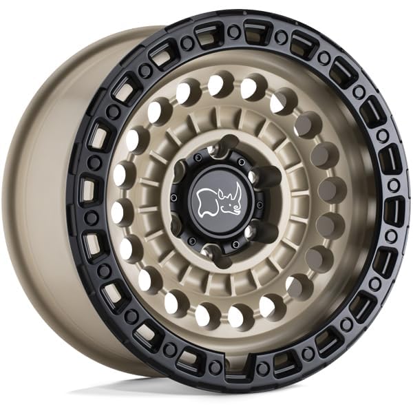 SENTINEL Black Rhino Hard Alloys 17X8.5 6X5.5 4.36-10mm DESERT SAND W/BLACK RING - 1785STN-06140D12