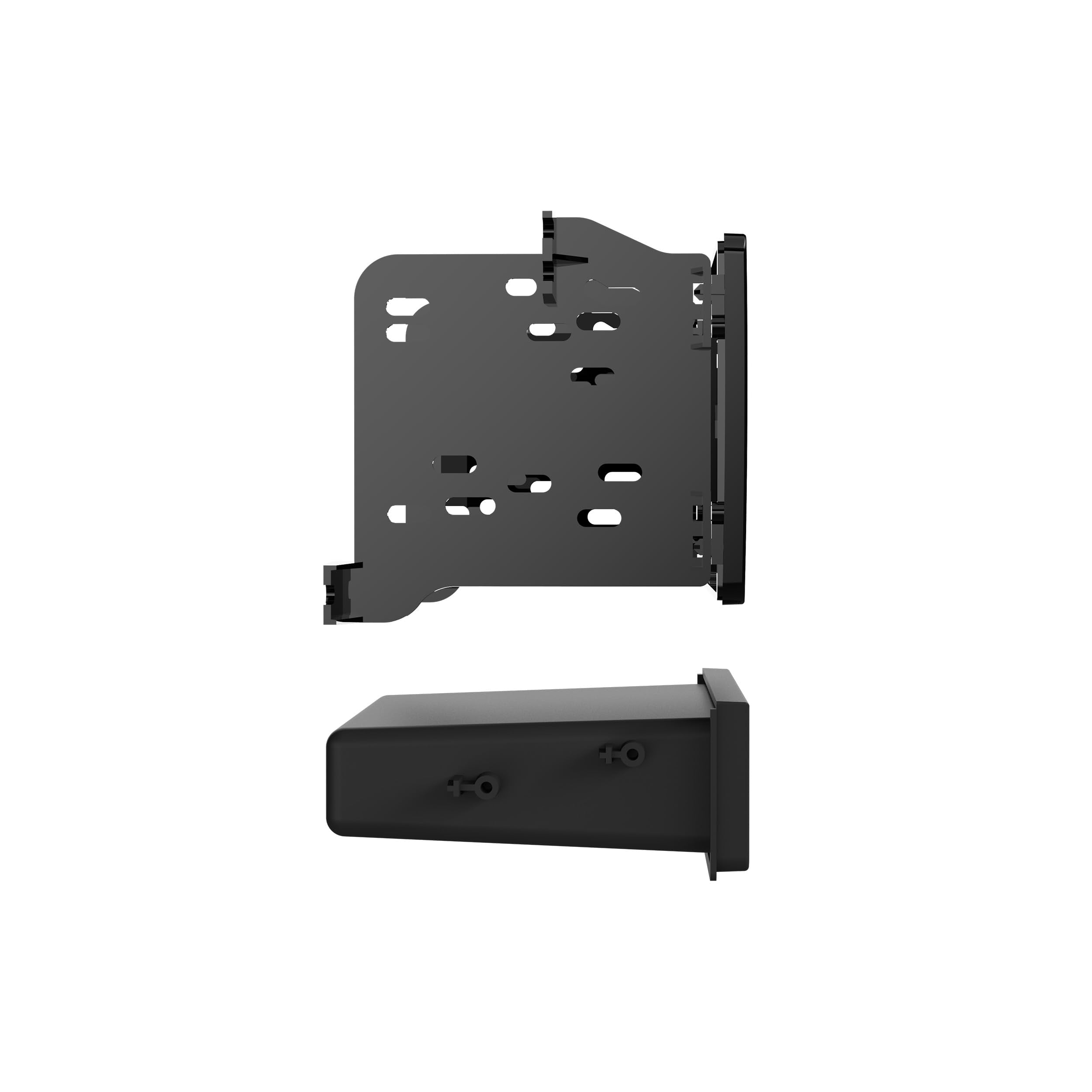 Metra Single DIN Dash Kit 99-7015CHG with Pocket for 2014- Mitsubishi Outlander (Charcoal)