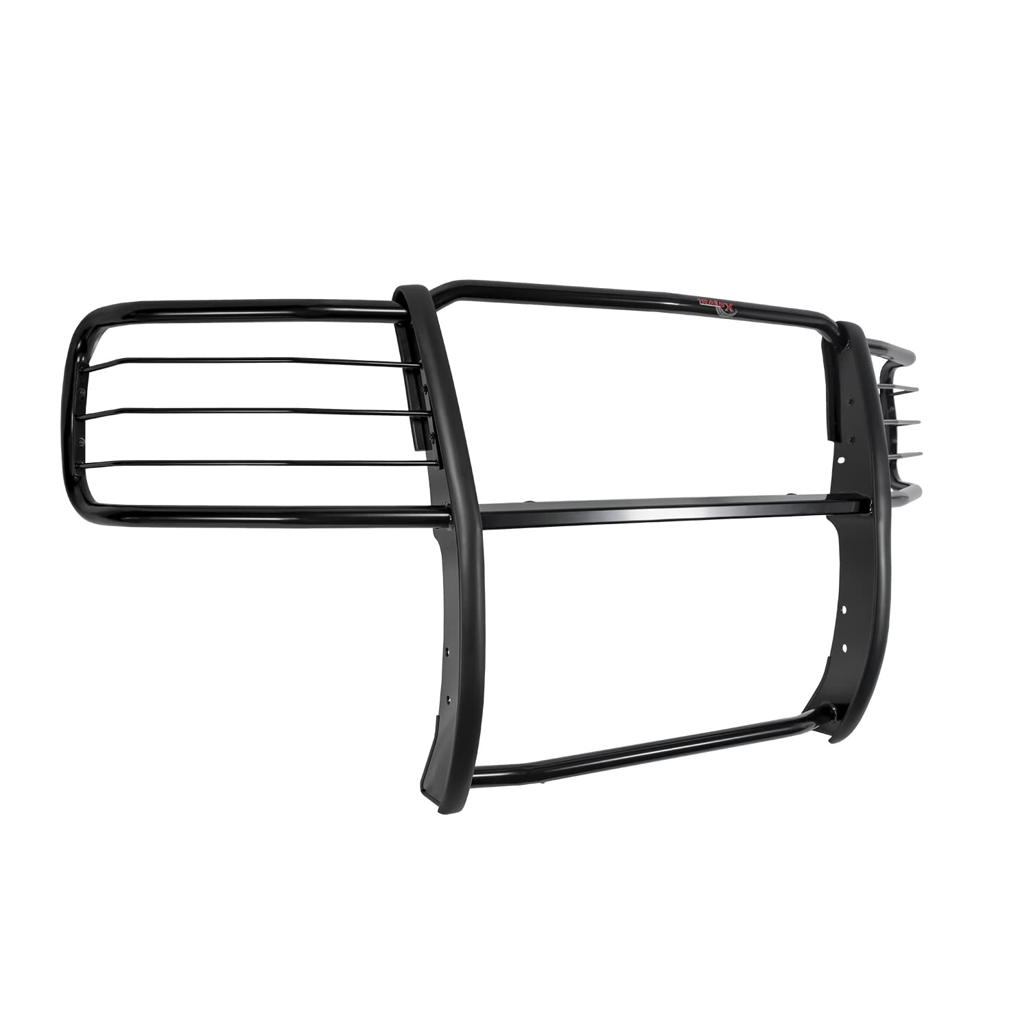Grille Guard TrailFX with Brush Guard for Chevrolet Silverado 1500 2014-2018 Black Powder Coated Steel 1-Piece Gloss TrailFX E0033B