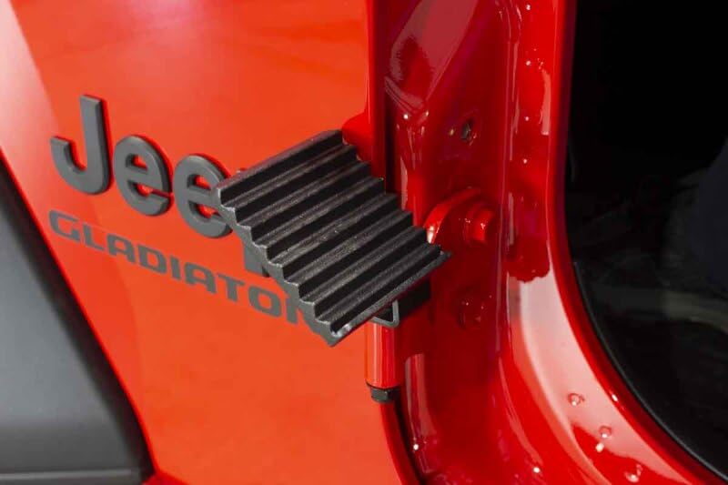 Offroad FISHBONE Foot Peg Set (Driver & Passenger), JL - 2018 - Up, Black Powder Coated Steel