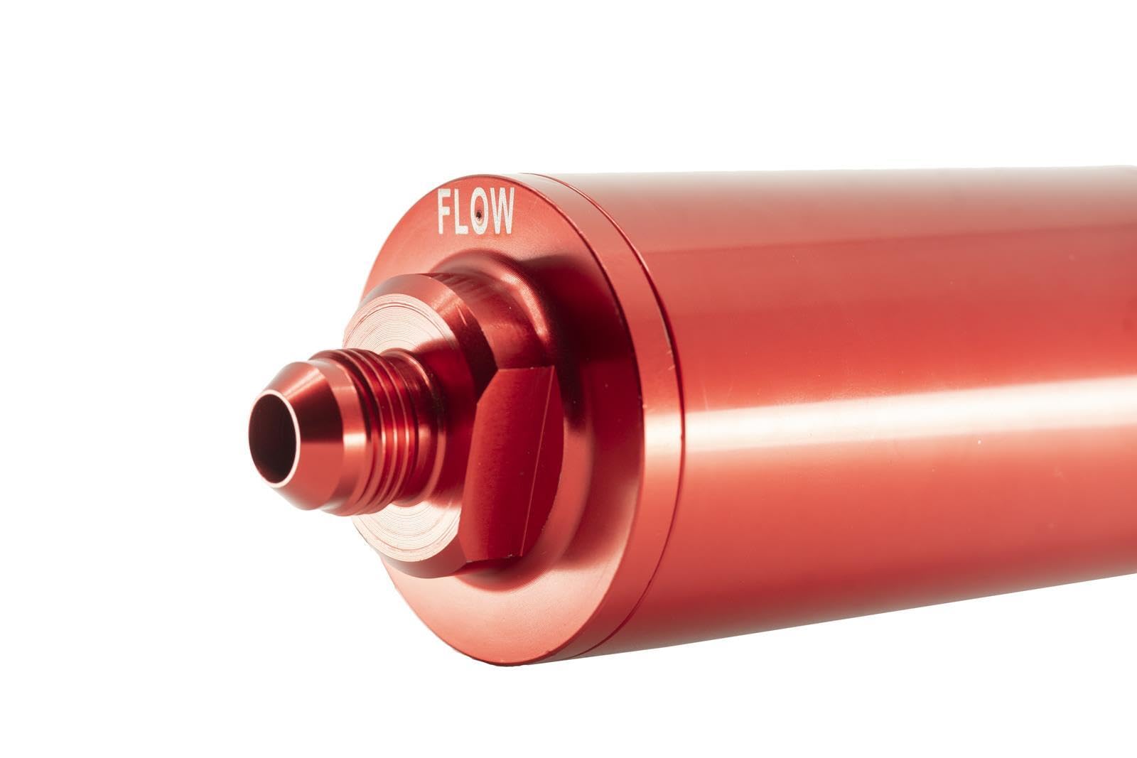 Performance Redhorse 4651-08-3 Line Race Fuel Filter (Red), 1 Pack