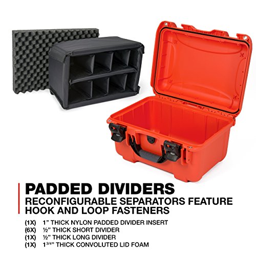 Lightweight Nanuk 918 Waterproof NK-7 Resin Protective Case With Padded Divider, Black