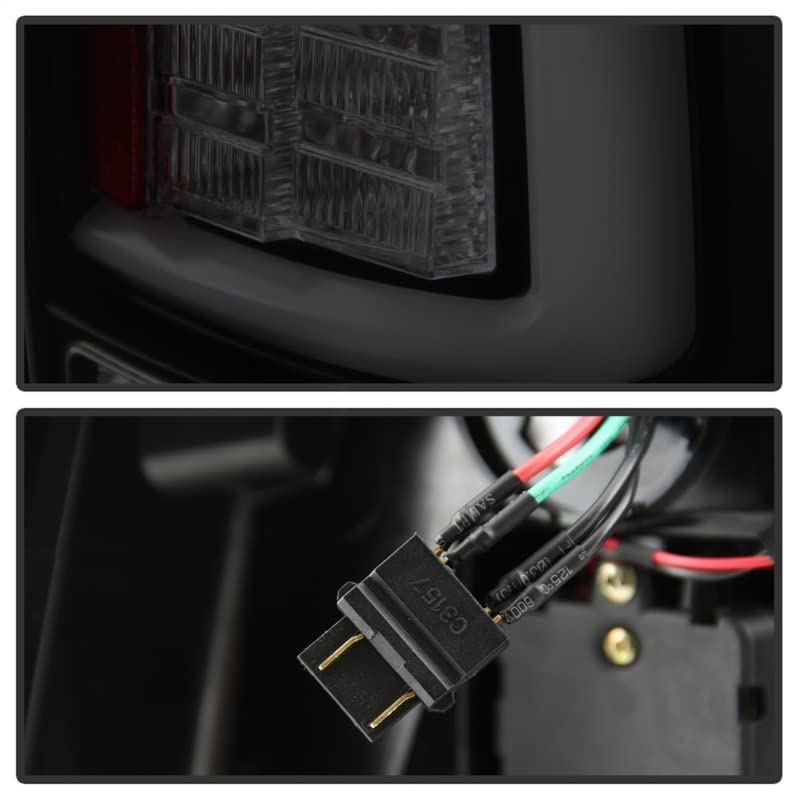 Dodge Ram 1500 09-18/Ram 2500/3500 10-18 Spyder Auto 5084033 Light Bar LED Tail Lights - Incandescent Model only (Not Compatible With LED Model) - Black Smoke