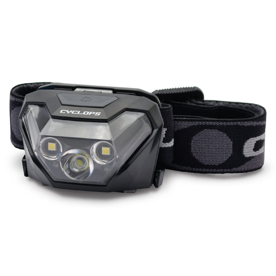 HL500 Cyclops Headlamp | Tactical Durable Lightweight Compact Adjustable Headband Weather Resistant IPX6 Bright LED 500 Lumen Head Flashlight | AAA Batteries Included