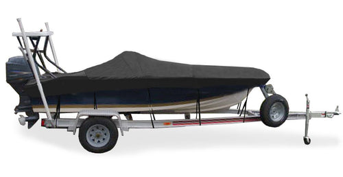Taylor Made Products Semi-Custom Trailerite Boat Cover for Flats Boats with Outboard Motor, Multiple Sizes and Colors