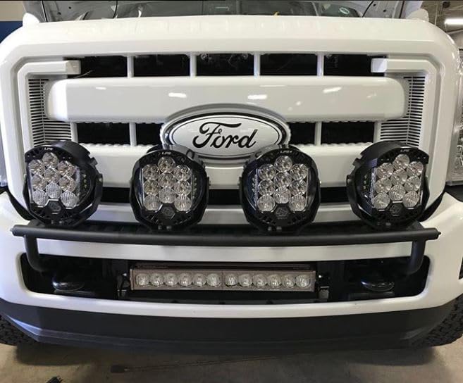 OnX6+ Baja Designs 20-inch LED Bar Bumper Light Kit for Ford F-250/350 Super Duty 2011-16 Truck (Driving/Combo; Clear)