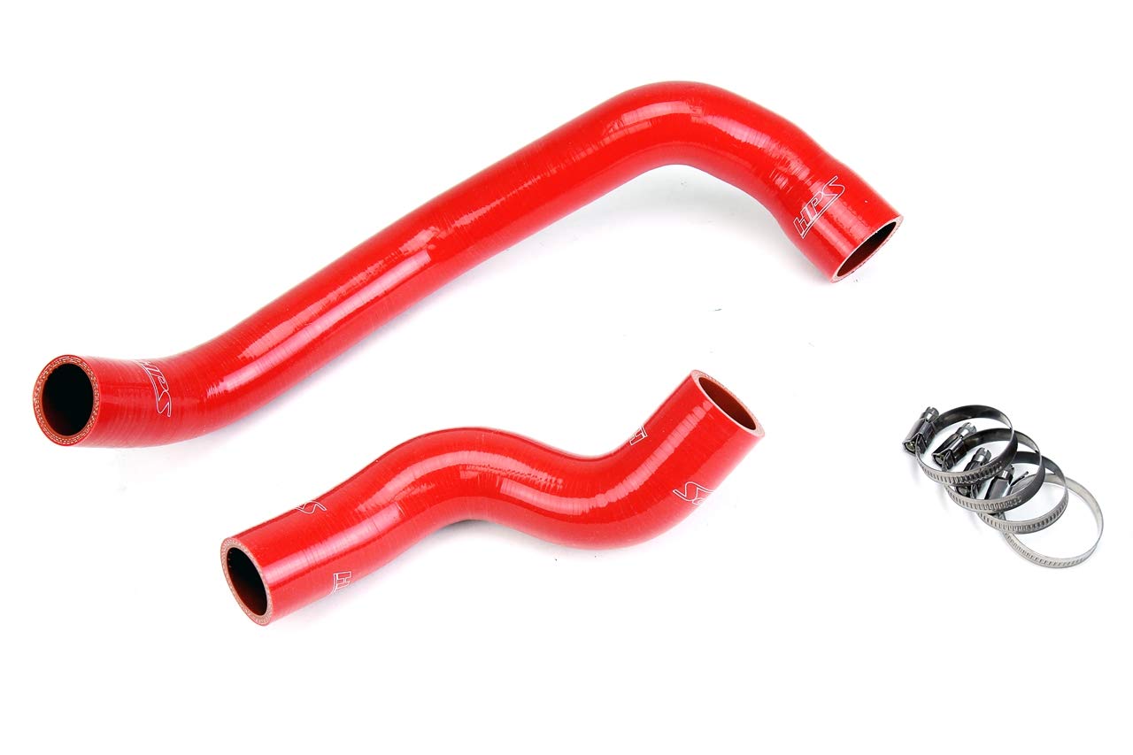 HPS Performance Silicone Red Radiator Hose Kit Coolant Compatible for 1989-1998 Nissan Skyline GTR R32 R33 RB26DETT Twin Turbo, 57-1729-RED