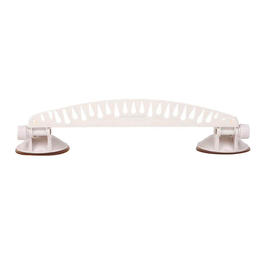 T-H Marine Lure Rack Tackle Titan | Strong Suction Cup Fishing Organizer and Tool for Boats | Fits Up to 25 Lures and Baits - White