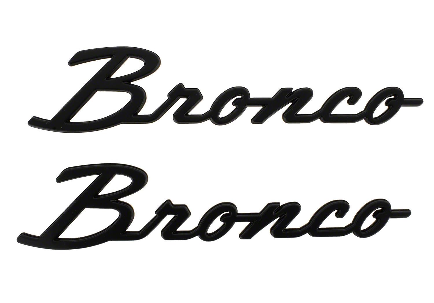 Ford Bronco 2021-2024 Classic Matte Black Fender Badge Kit M-1447-BSMB