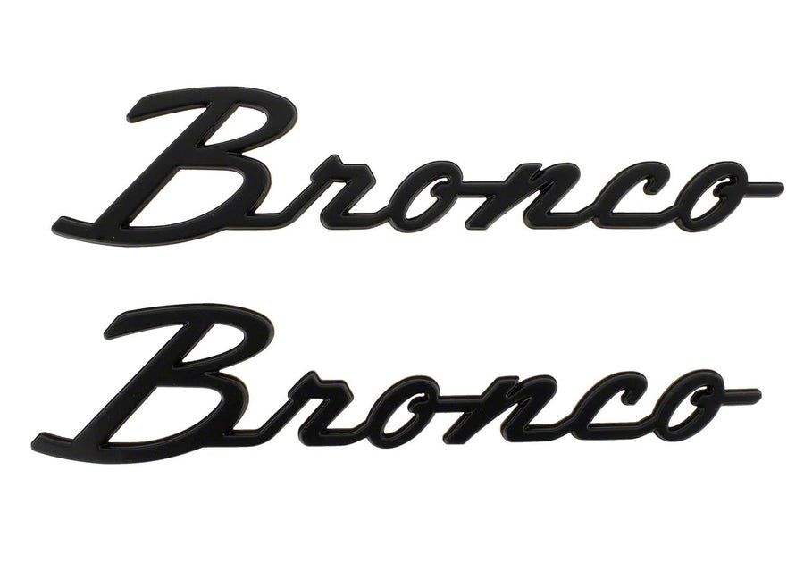 Ford Bronco 2021-2024 Classic Matte Black Fender Badge Kit M-1447-BSMB