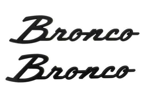 Ford Bronco 2021-2024 Classic Matte Black Fender Badge Kit M-1447-BSMB