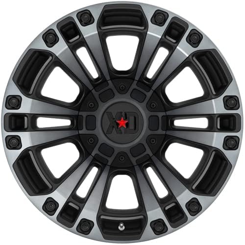 XD851 WHEELS BY KMC XD SERIES 20x9 5x127.00/5x139.70 SATIN BLACK W/GRAY TINT (18 mm) Wheel Rim