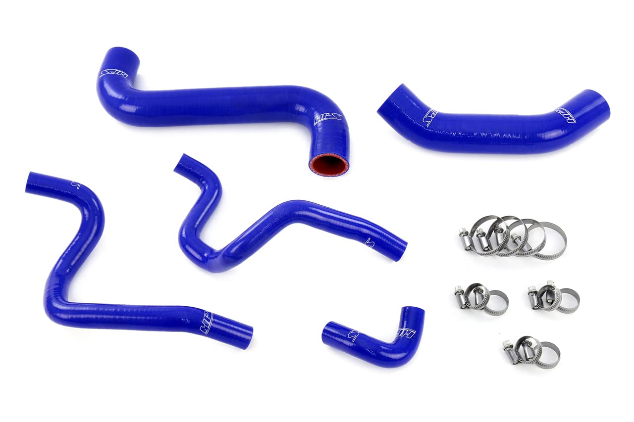 Blue HPS Silicone Radiator + Heater Hose Kit Coolant OEM Replacement 57-1732-BLUE