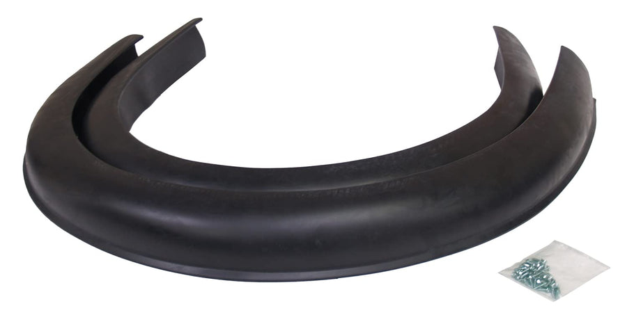 Pacer Performance Flexy Flares 52-205 Black 3-1/4" x 72" Full Coverage Heavy Duty Rubber Fender Extension Kit - 2 Piece