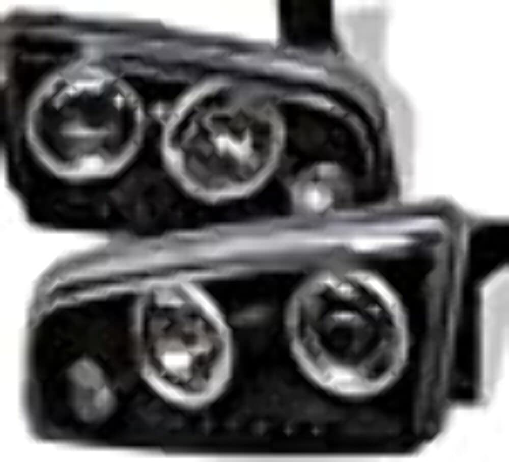 5009739 Spyder Auto LED Halo Projector Headlights Black/Clear