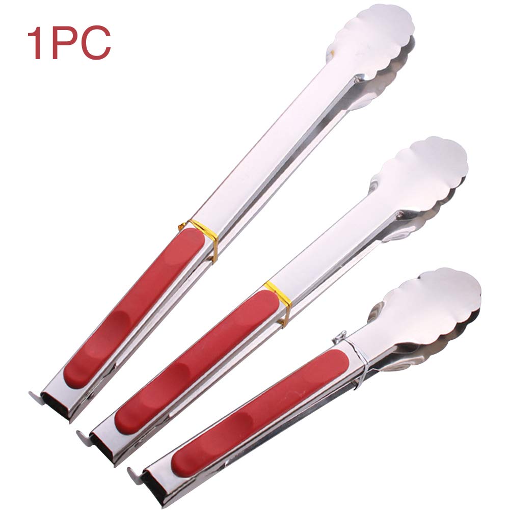 BBQ Tongs LZDseller01 Stainless Steel Heat Resistant Easy Clean No Zero Black 12