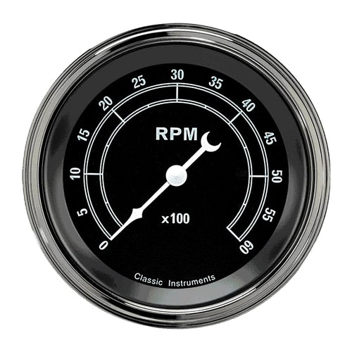 TR60SLC Classic Instruments Traditional 3In Tachometer 6000 RPM