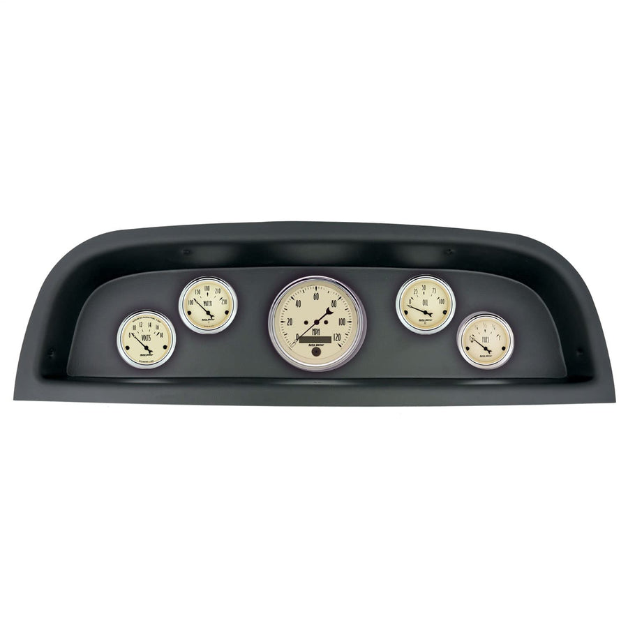 AutoMeter Dash Kit Direct Fit, (3 3/8" X1, 2 1/16" X4), Chevrolet Truck 60-63, Antique Beige (2102-02)