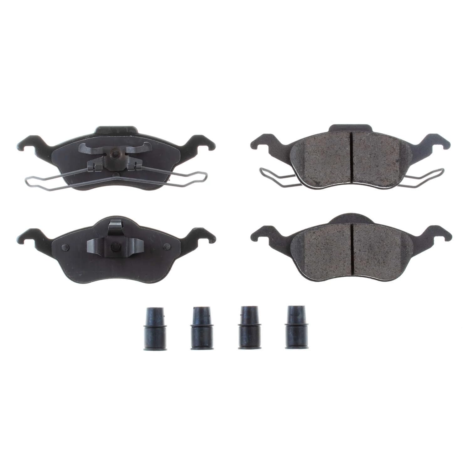 Power Stop Brake Kit Front For Ford Focus 2000-04 - Ceramic Brake Pads With Installation Hardware, 17-816