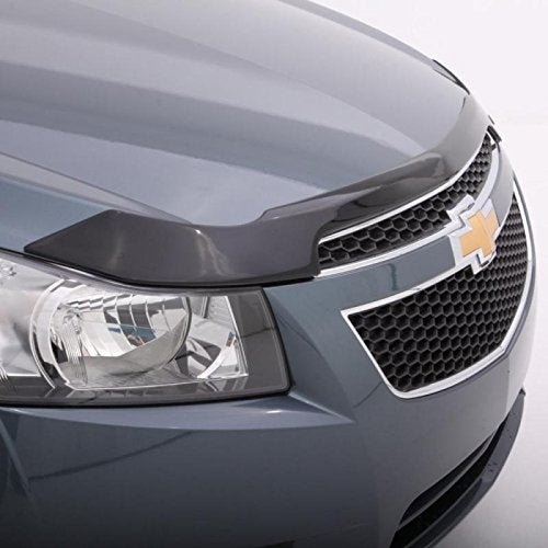 Aeroskin Hood Protector Auto Ventshade [AVS] | Fits 2016 - 2021 Chevrolet Malibu, Fascia Mount | Low Profile Deflector / Bug Shield - 1 pc., Smoke | 320053