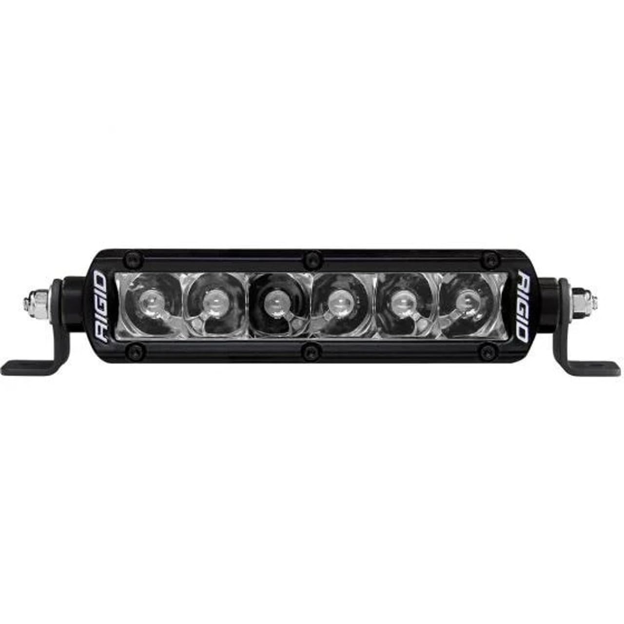 Single Row RIGID - Series PRO 6" SPOT Midnight (Blacked Out Circuit Boards and Chrome Reflectors)