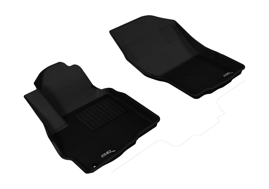Kagu Floor Mat (Black) 3D MAXpider Custom Fit Compatible with Mitsubishi Outlander 2011-2020 - Front Row