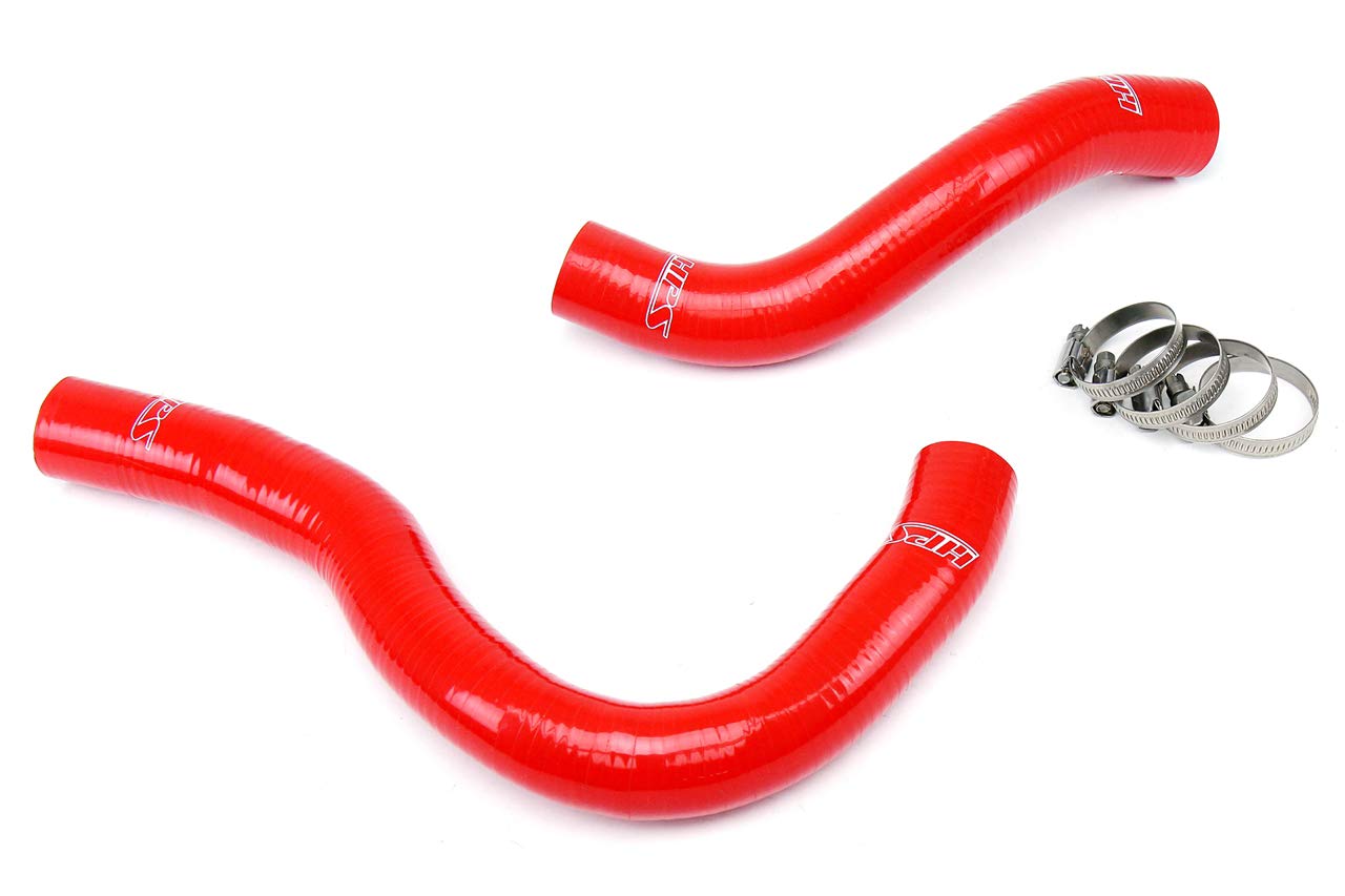 Red Silicone HPS 57-1020-RED Radiator Coolant Hose Kit