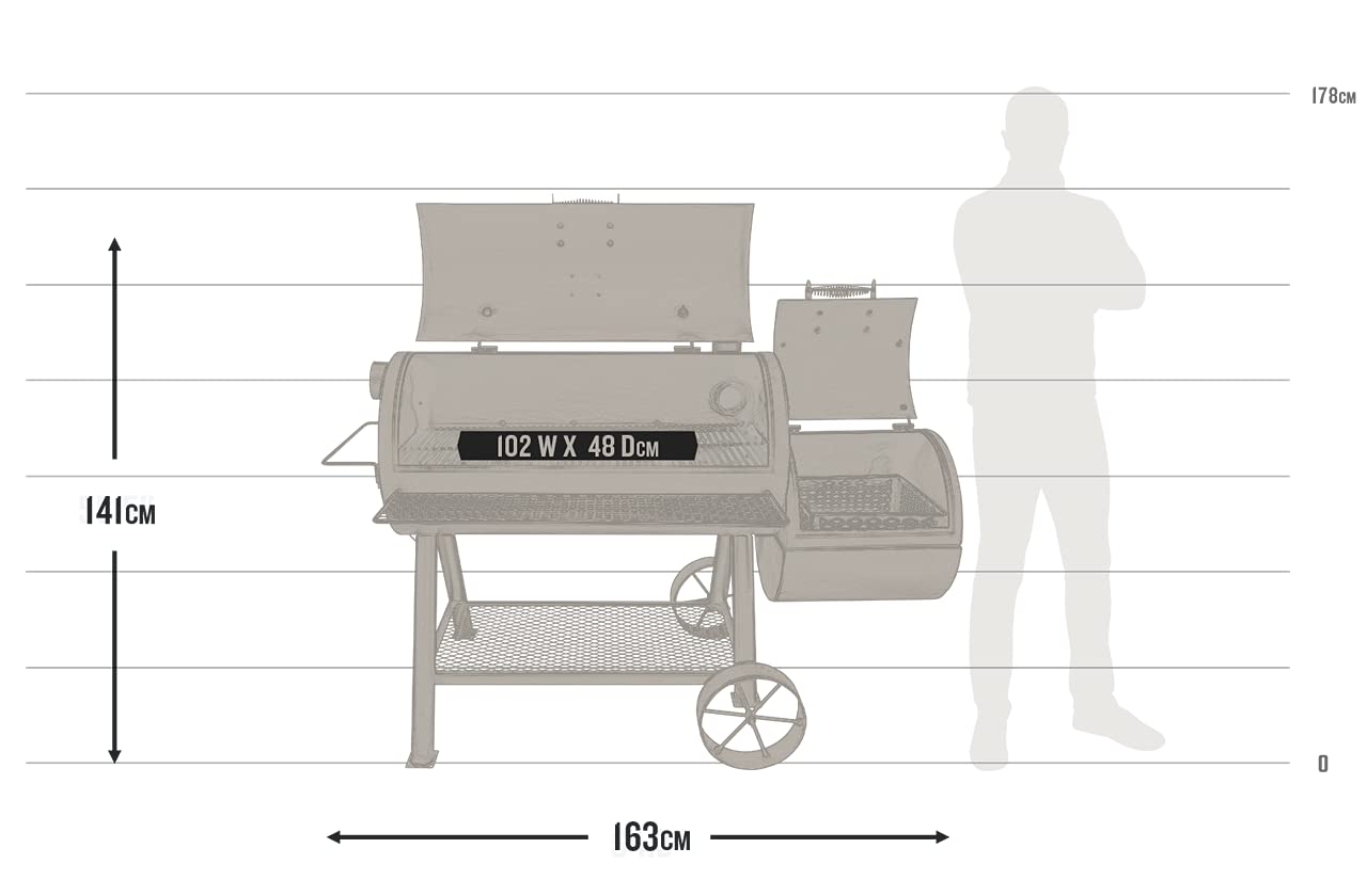 Oklahoma Joe's Reverse Flow Longhorn Offset Smoker - 17202053