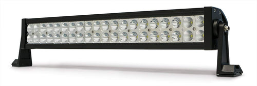 Dual Row LED Light Bar DV8 Offroad | 20 Inch IP68 Rated Lens | 3W LED Bulbs | Spot/Flood Combo Beam Pattern | Chrome Face Plate | Heat Diversion Technology | BRS Chrome Series B20CE120W3W