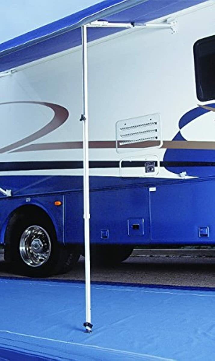 Rafter 6 Carefree 902865White with Automatic Awning and Ground Support