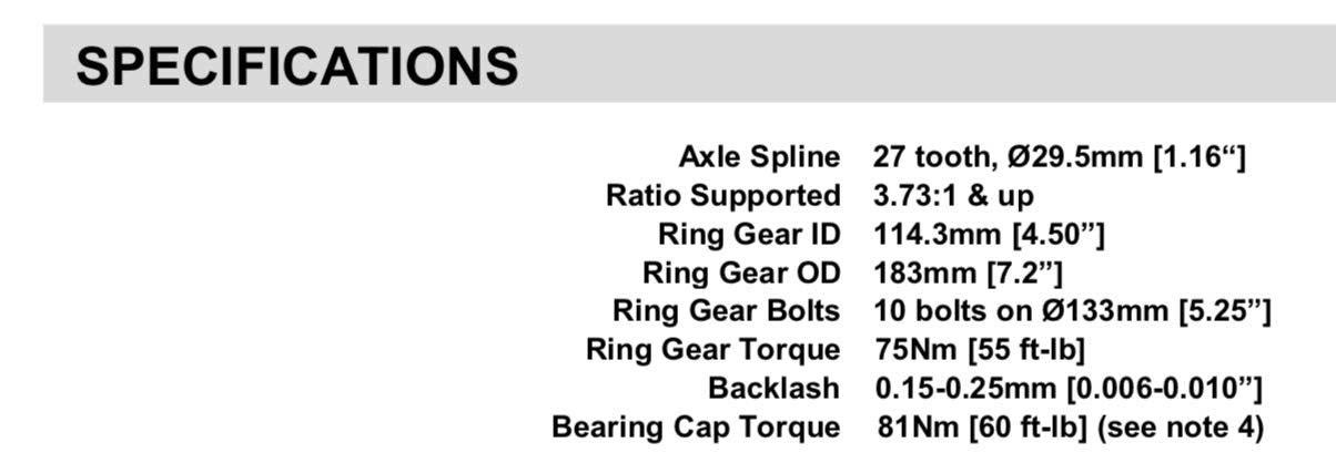 ARB RD100 Air Operated Locking Differential for 27 Spline Dana Spicer 30, 3.73 & Up Front Jeep Wrangler JK & JL Non-Rubicon