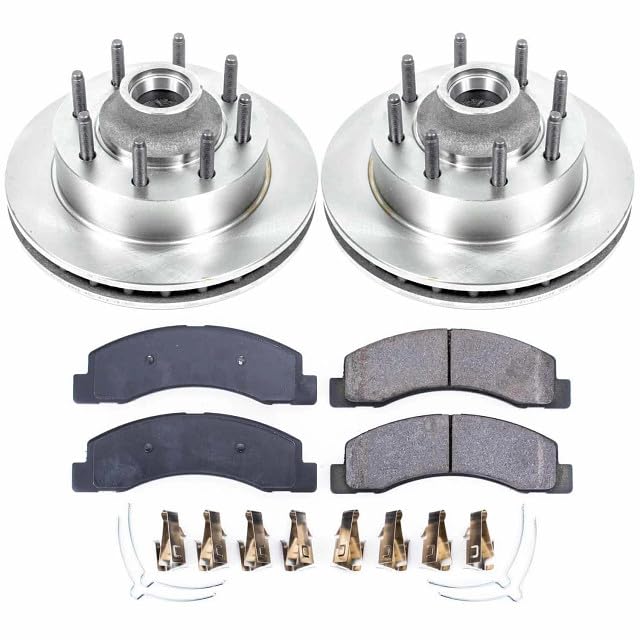 POWERSTOP Autospecialty KOE1392 Front Replacement Brake Kit-OE Brake Rotors & Ceramic Brake Pads For Ford Excursion, Ford F-250 Super Duty, Ford F-350 Super Duty [Model Specific]
