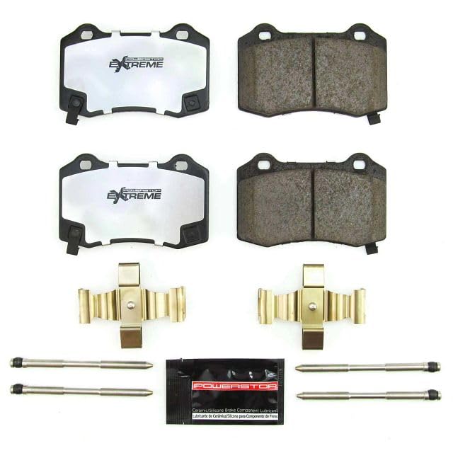 Power Stop Z36 Truck & Tow Z36-1053B Rear Carbon Fiber Ceramic Brake Pads with Hardware For Dodge Durango 2018-2022, Jeep Grand Cherokee 2018-2021 [Model Specific]