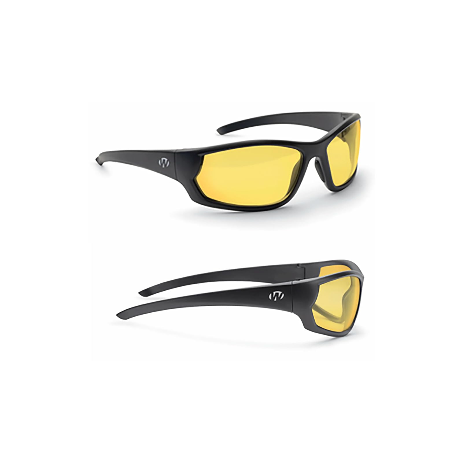 Walker's Full Frame IKON Carbine Shooting Glasses | Impact-Resistant Non-Slip Frame Hunting Shooting Eyesight Protection Glasses, Microfiber Lens Cloth & Carry Case Included, Amber