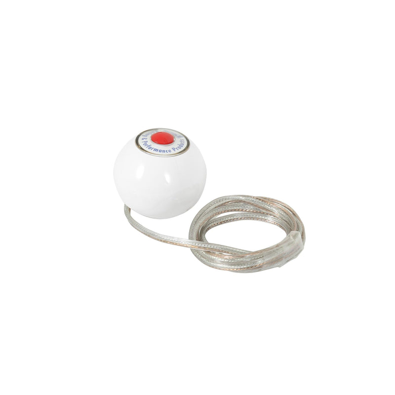 Replacement B&M 46112 White Shifter Knob with Button and SAE Threads