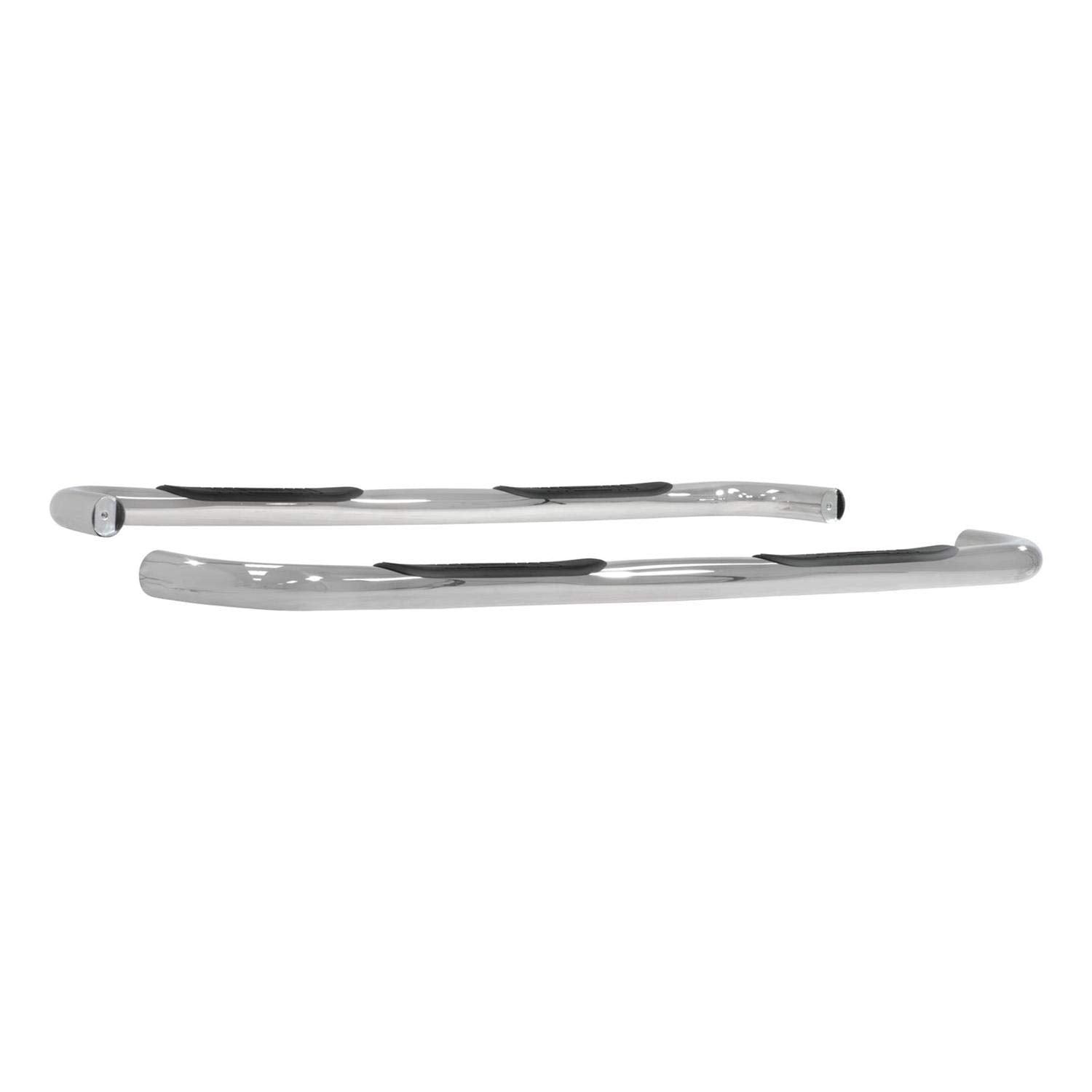 3-Inch Round Polished Stainless Steel ARIES Nerf Bars, No-Drill, Fits Select Chevrolet Silverado, GMC Sierra 1500, 2500, 3500 HD