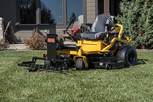 48" Agri-Fab 45-0629 Zero Turn Riding Lawn Mower Front Mount Dethatcher Attachment; 24 Durable Spring Tines, Penetrates and Turns Up Dried Grass, Weeds