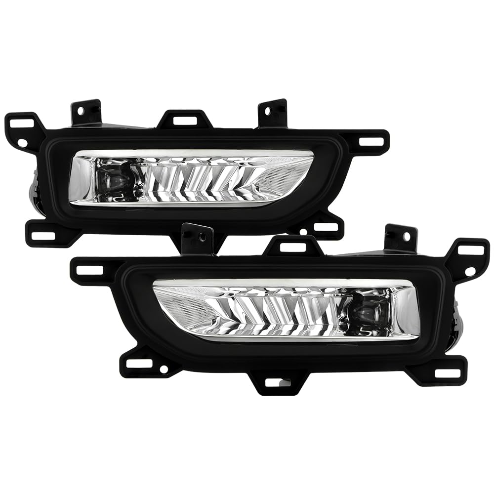 Nissan Titan 2020-2022 Fog Lights OEM Style w/Switch - Spyder (Bulbs Size - 5W LED) - Clear
