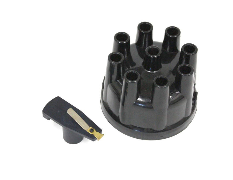 Pertronix D600703 Electronic Ignition Distributor Cap and Rotor Kit, 8 Cylinder, Compatible with Ford, Black