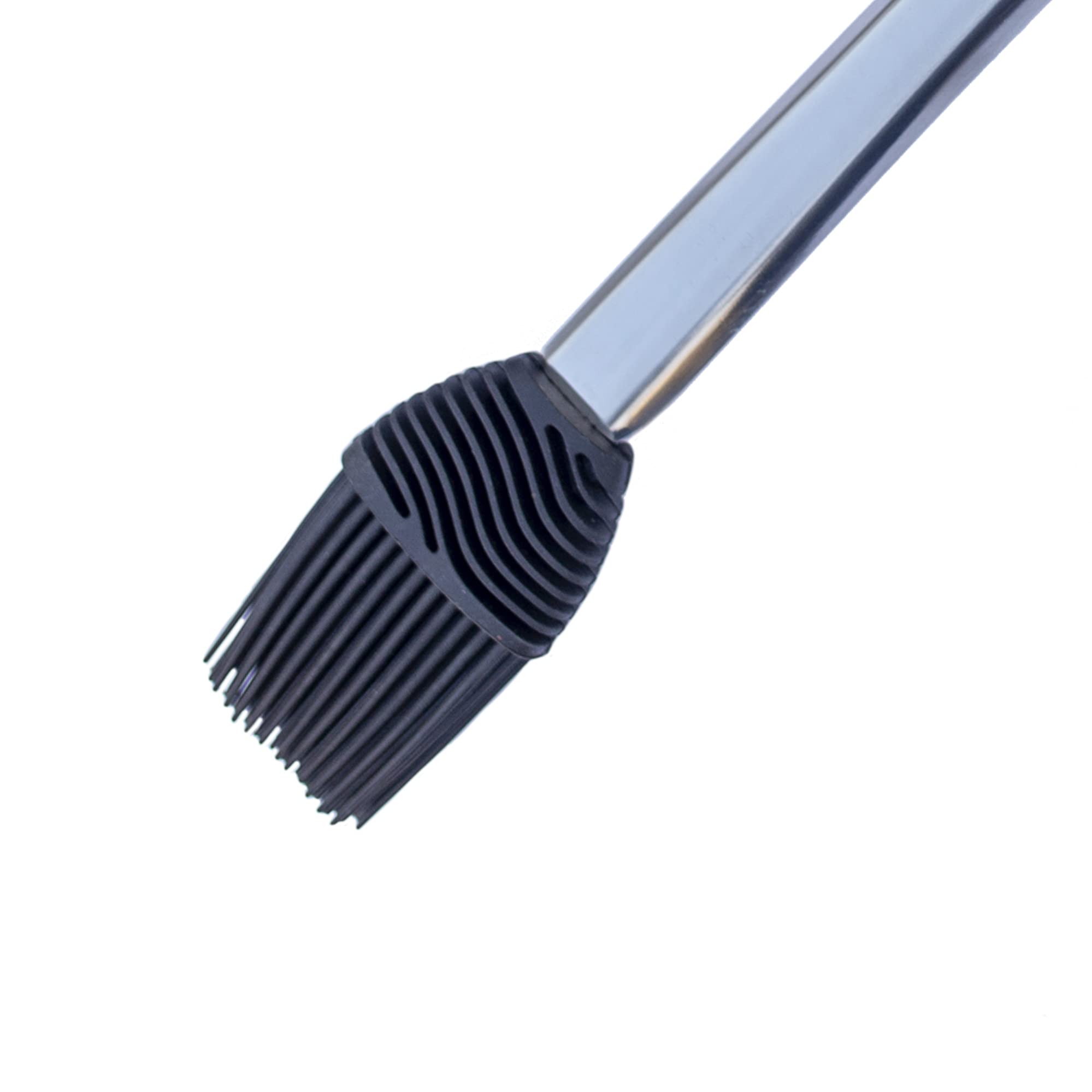 3PC Dyna Glo Stainless Steel Grill Set. Tong, Spatula, Basting Brush - W. Stands