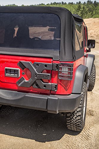 HD Tire Carrier Rugged Ridge | Black, Hinge Casting, Heavy Duty | 11546.51 | Fits 2007-2018 Jeep Wrangler JK