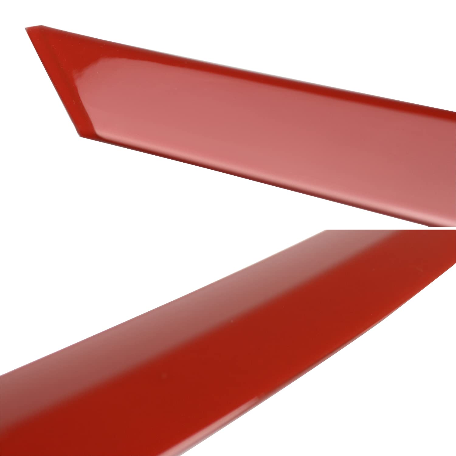 JDM Spec-D Tuning Red Front Grille Trim Cover Garnish 3PC Compatible with 2016-2018 Honda Civic FK8
