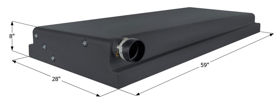 Holding Tank Icon 15421 H4141 601164020-40 Gallon, 59" x 28" x 8" (Tank Drain & Sensors)