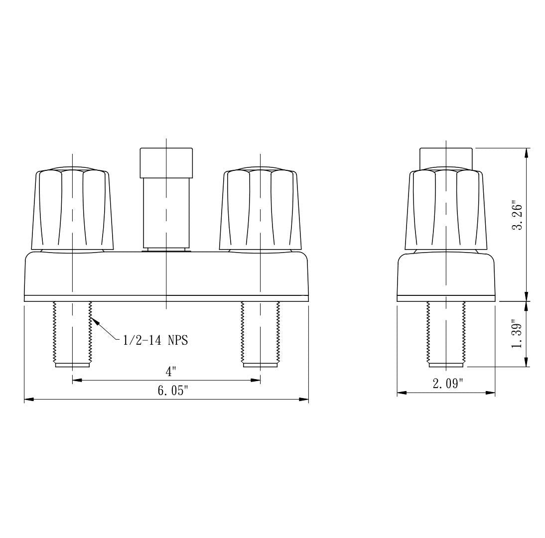 Exterior Dura Faucet DF-SA180-BK Quick Connect Faucet (Black)