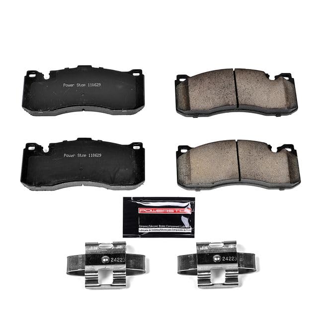 Power Stop Z23-1371 Z23 Evolution Sport Carbon Fiber Infused Ceramic Brake Pads with Hardware Front
