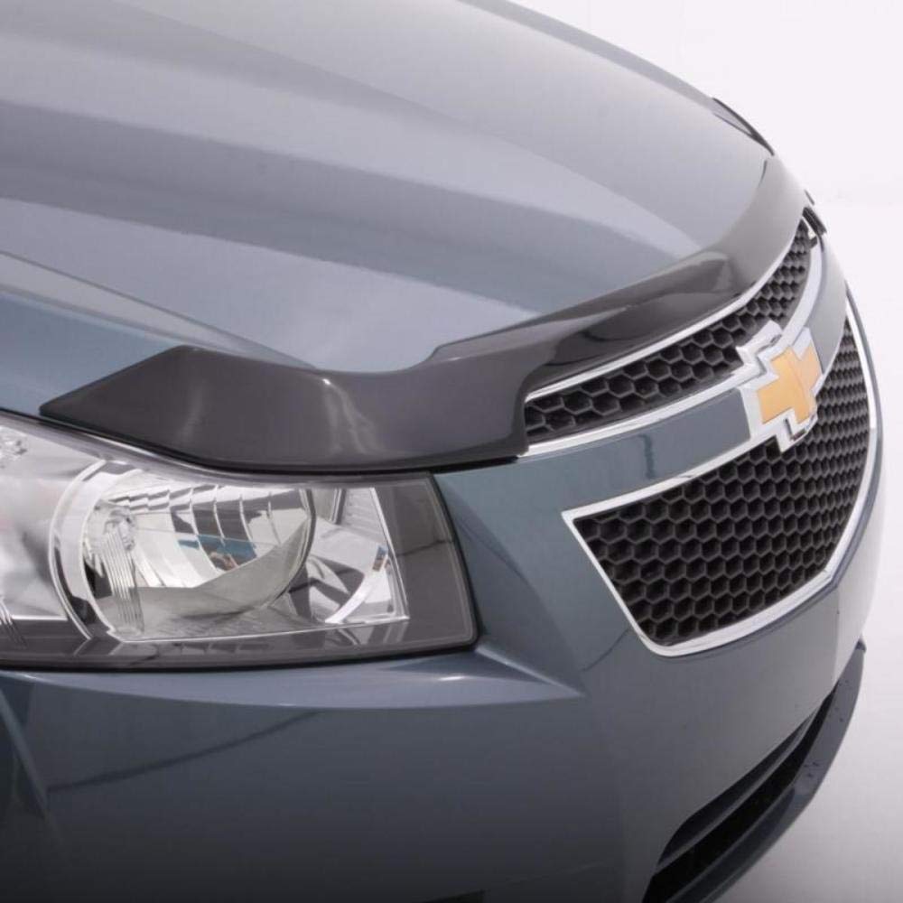 Aeroskin Auto Ventshade [AVS] Hood Protector | Fits 2016 - 2019 Ford Explorer | Low Profile Deflector / Bug Shield - 1 pc., Smoke | 322120