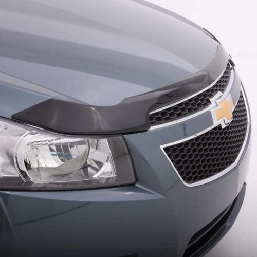 Aeroskin Auto Ventshade [AVS] Hood Protector | Fits 2016 - 2019 Ford Explorer | Low Profile Deflector / Bug Shield - 1 pc., Smoke | 322120