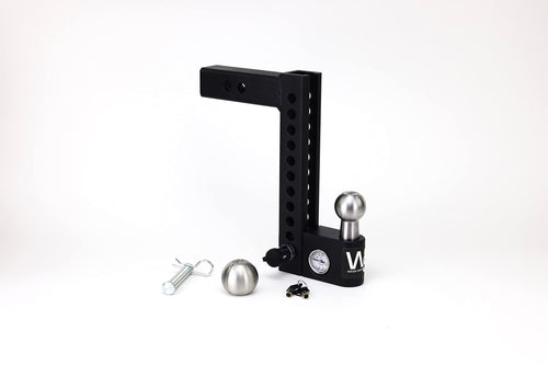 Aero Hitch Weigh Safe - Adjustable Trailer Hitch Ball Mount - 10" Drop Hitch for 2" Receiver - Premium Heavy Duty Steel Trailer Tow Hitch w/Built in Weight Scale for Anti Sway, 12,500 lbs GTW