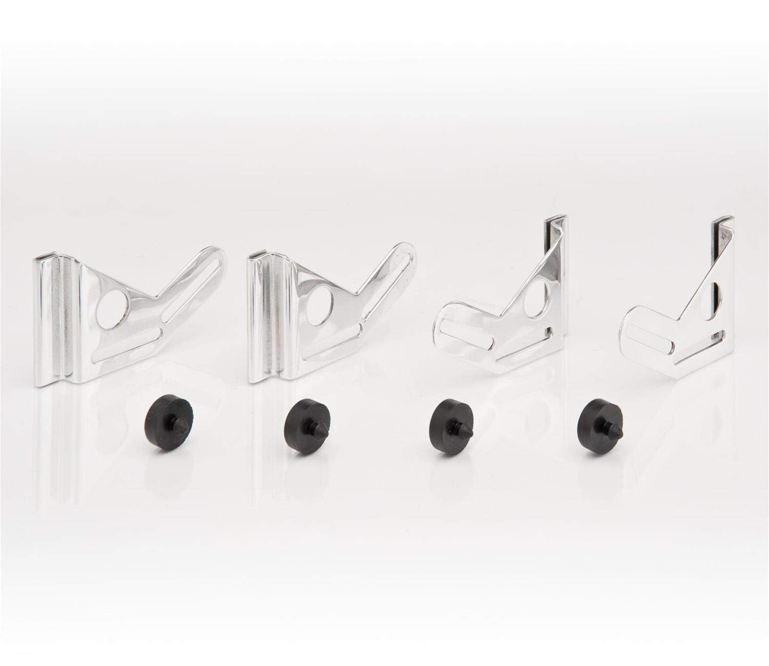 Polished Finish Be Cool 73066 Aluminum Radiator Mounting Brackets, 1 Pack