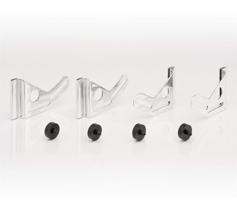 Polished Finish Be Cool 73066 Aluminum Radiator Mounting Brackets, 1 Pack